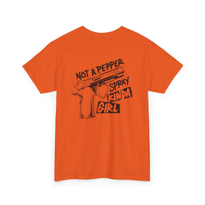 Pepper Spray Kind Of Girl Unisex Heavy Cotton Tee