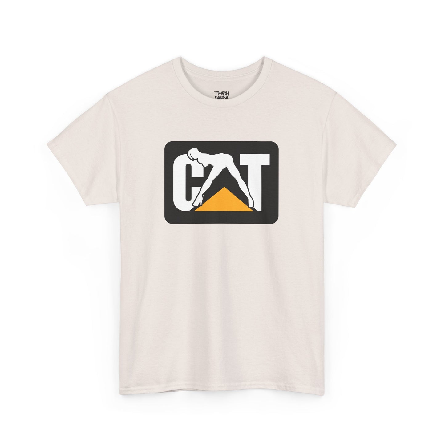 CAT Girl Logo Front Unisex Heavy Cotton Tee