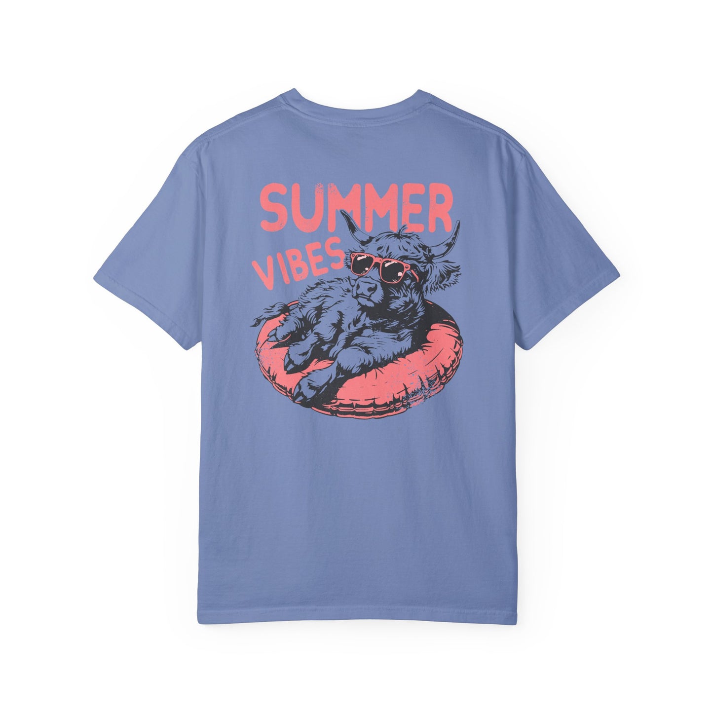 Summer Vibes Highland Cow Comfort Colors Unisex T-shirt