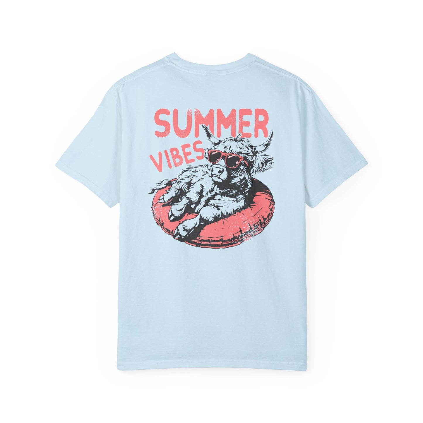 Summer Vibes Highland Cow Comfort Colors Unisex T-shirt
