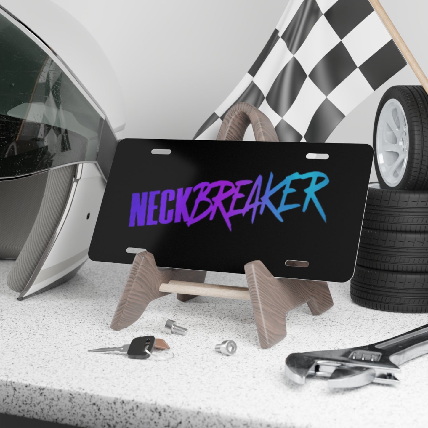 Neck Breaker Vanity Plate