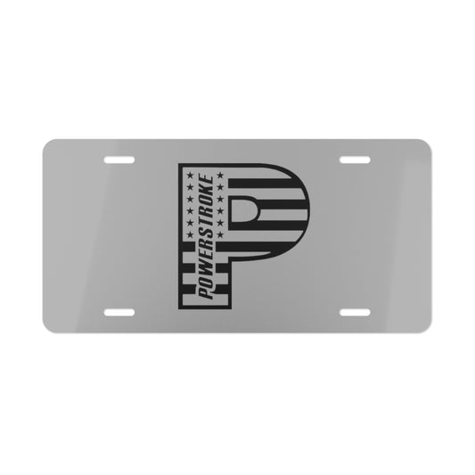 Pstroke Grey Vanity Plate
