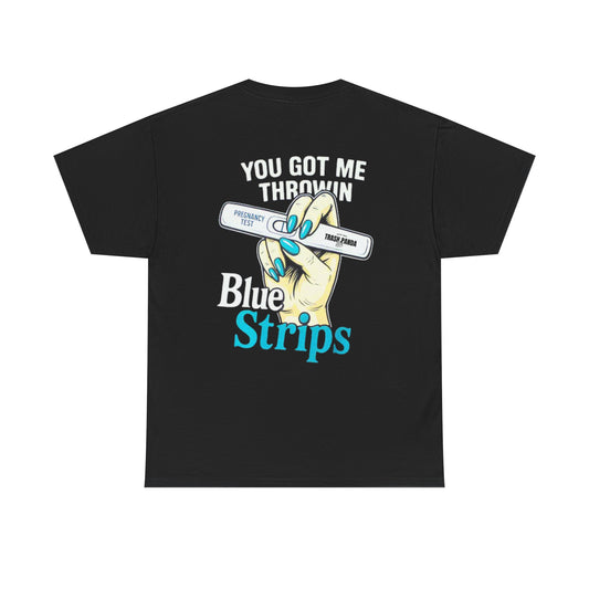 Blue Strips Unisex Heavy Cotton Tee