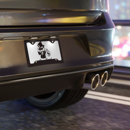 Paper Chaser White Vanity Plate