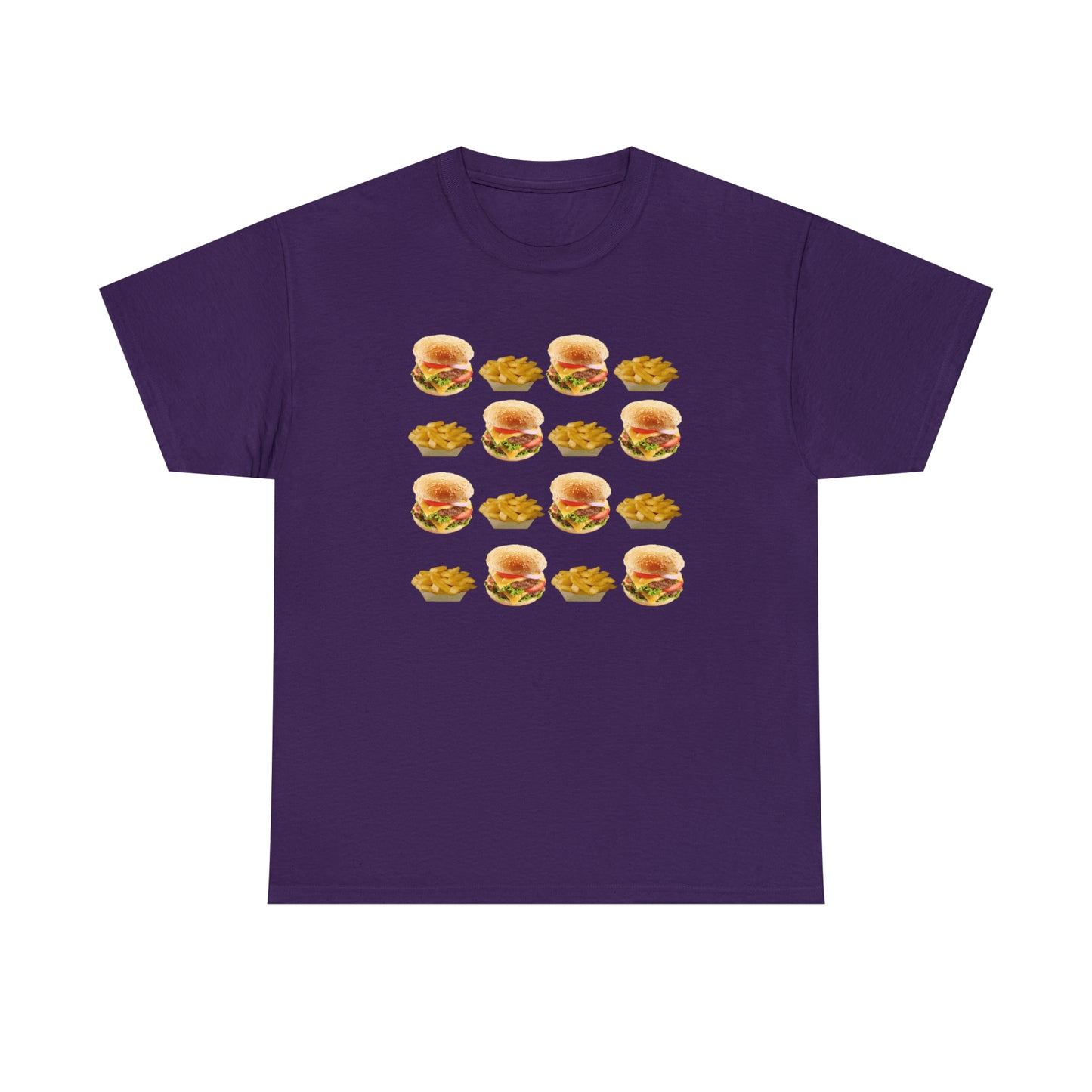Burger & Fries Unisex Heavy Cotton Tee
