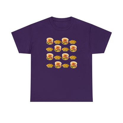 Burger & Fries Unisex Heavy Cotton Tee