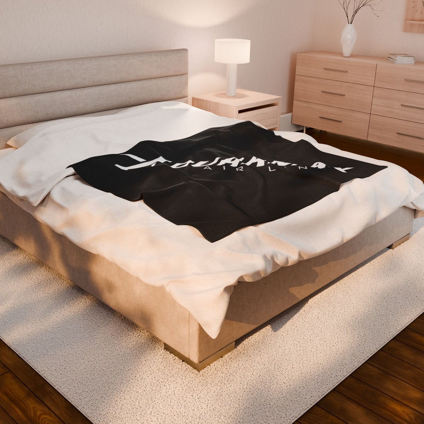 Dmax Airlines Velveteen Plush Truck Blanket