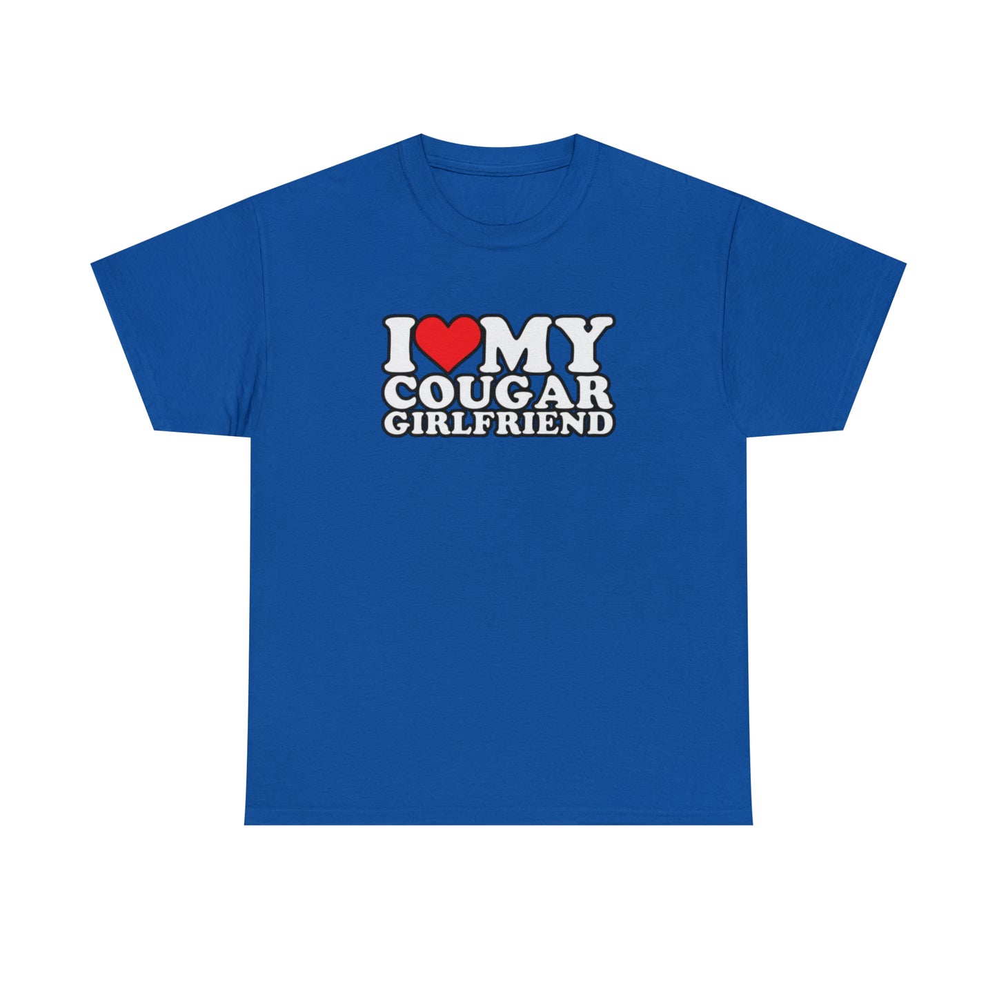 I Heart My Cougar Girlfriend Unisex Heavy Cotton Tee