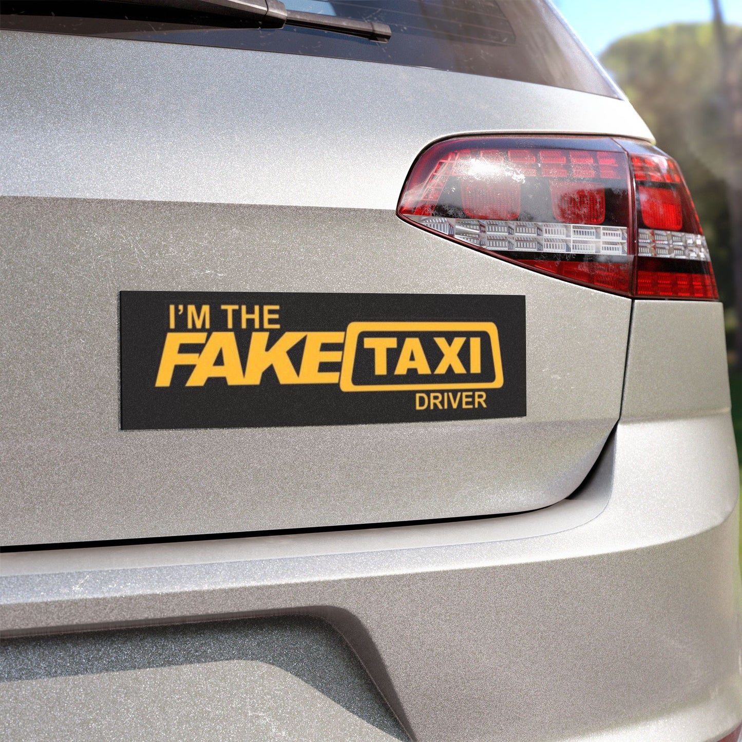Fake Taxi Driver Car Magnet