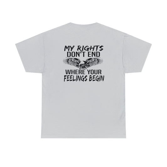 Rights Don't End Eagle Unisex Heavy Cotton Tee