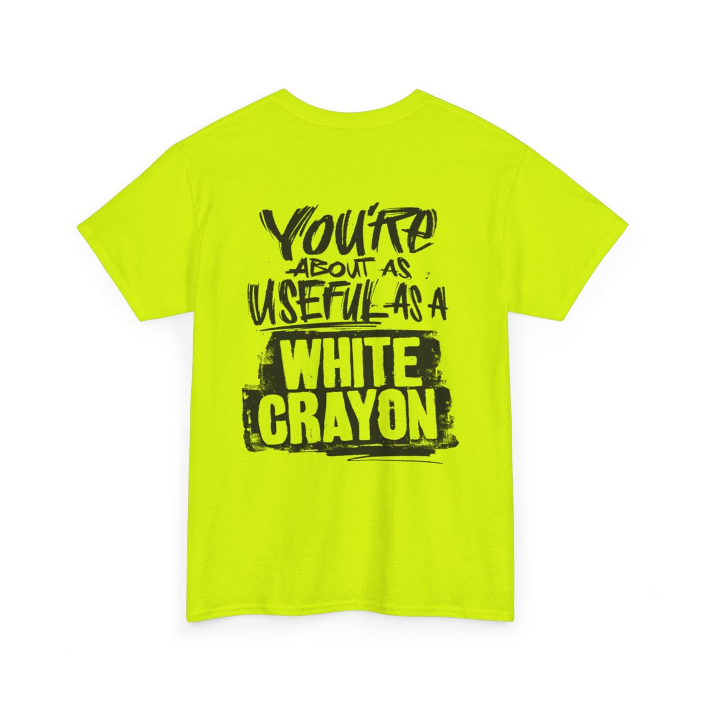 White Crayon Unisex Heavy Cotton Tee