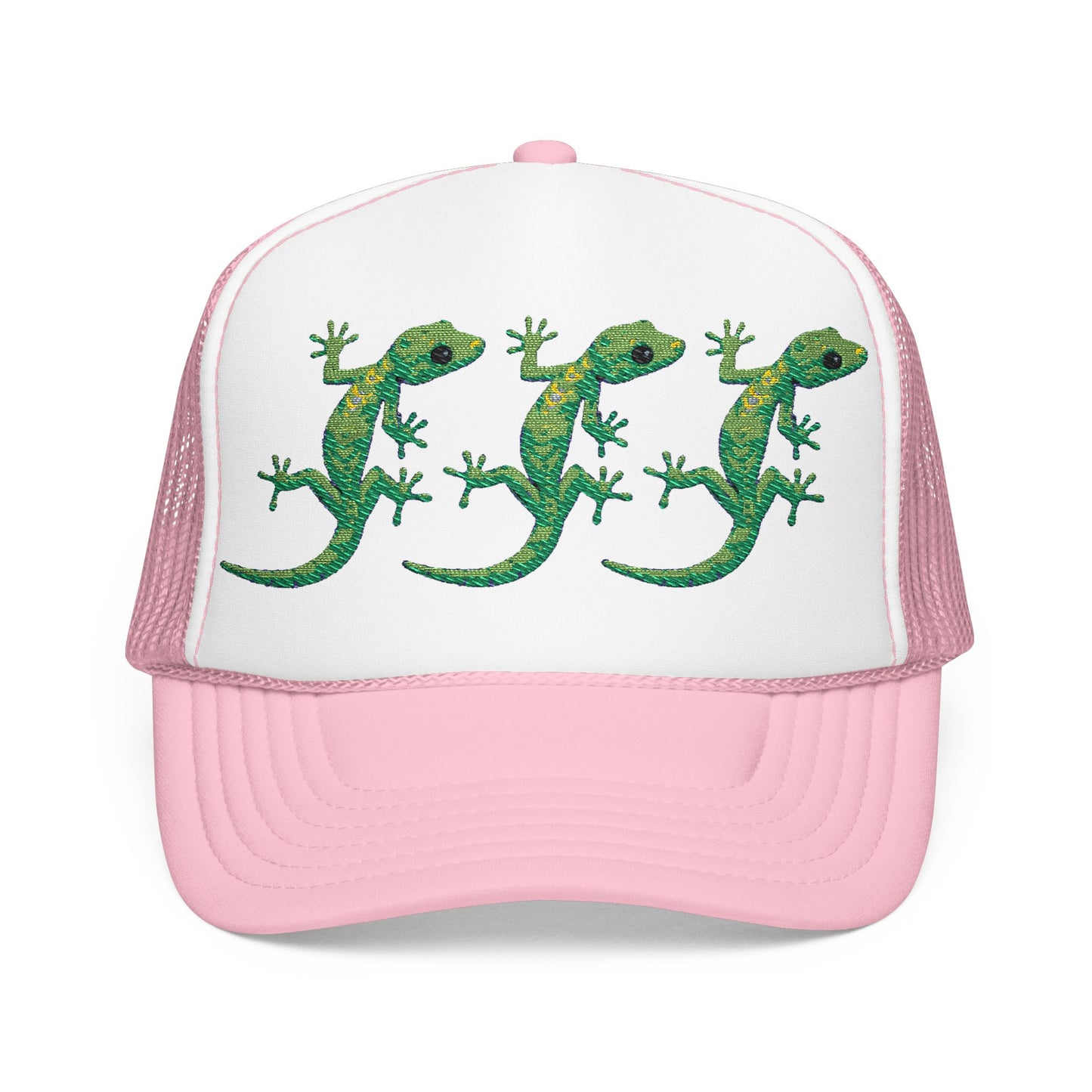 Lizard Lizard Lizard Meme Foam Trucker Hat (Embroidery)