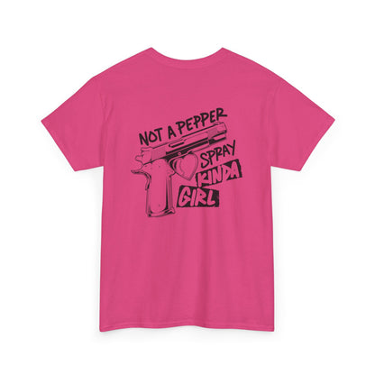 Pepper Spray Kind Of Girl Unisex Heavy Cotton Tee