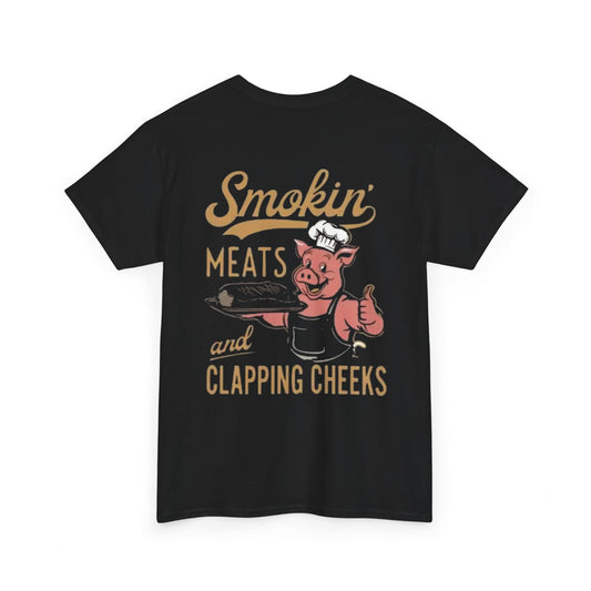 Smokin' Meats & Clapping Cheeks Unisex Heavy Cotton Tee
