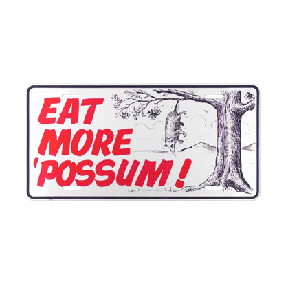 Eat More 'Possum Vanity Plate