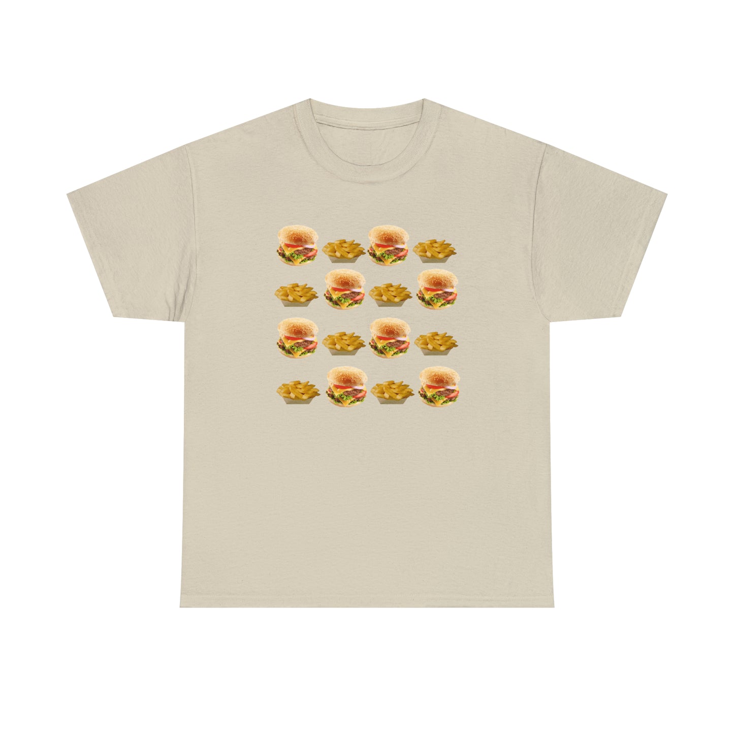 Burger & Fries Unisex Heavy Cotton Tee