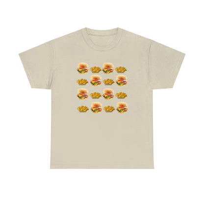 Burger & Fries Unisex Heavy Cotton Tee