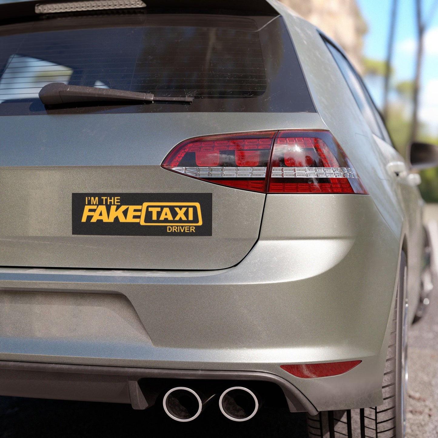 Fake Taxi Driver Car Magnet