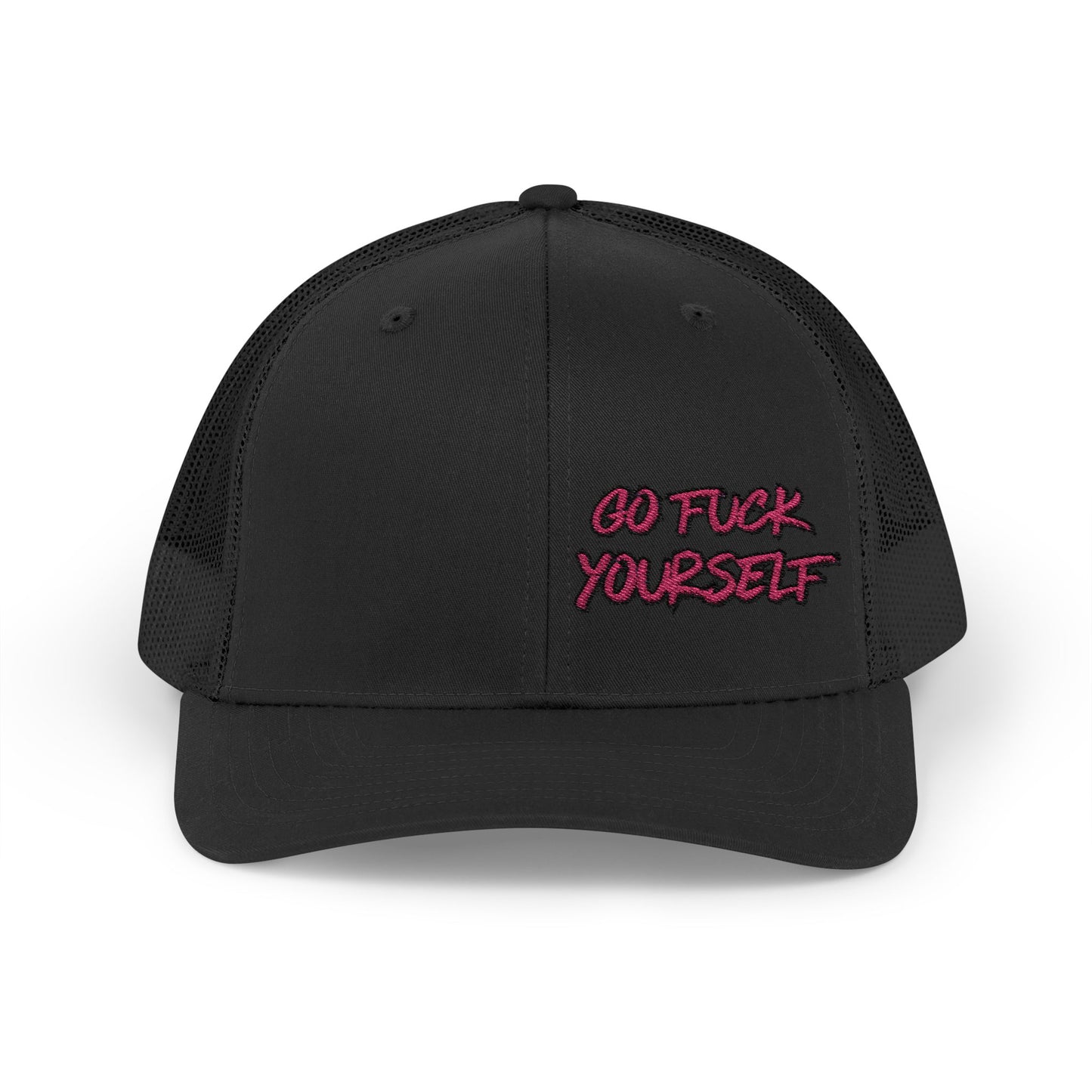Go F Yourself (PINK) Richardson 112 Snapback Trucker Cap