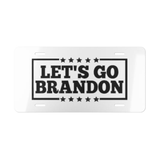 LGB White Vanity Plate