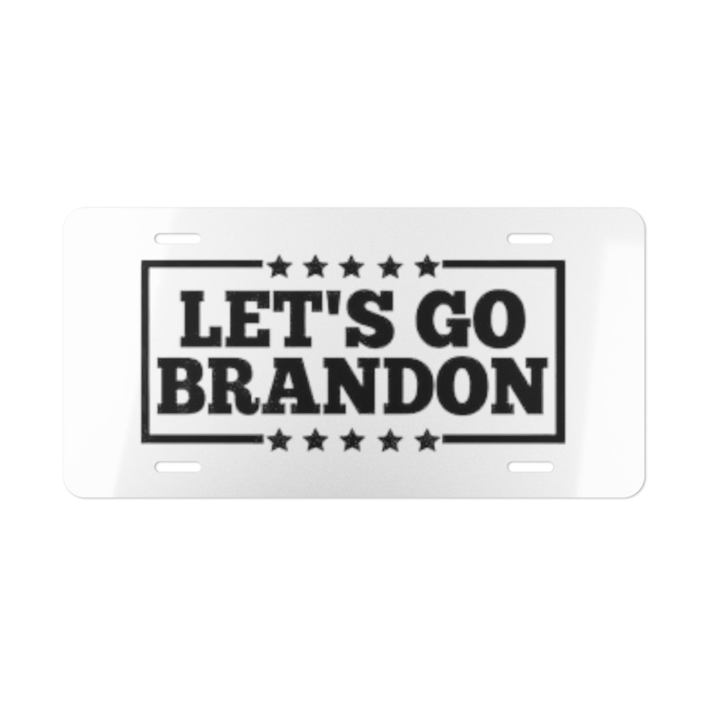 LGB White Vanity Plate