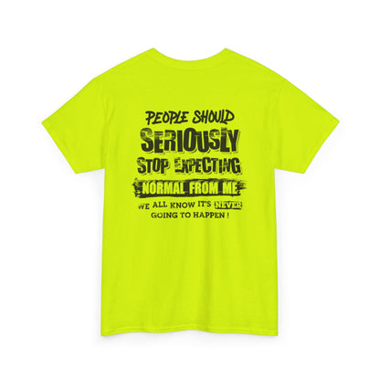 Stop Expecting Unisex Heavy Cotton Tee