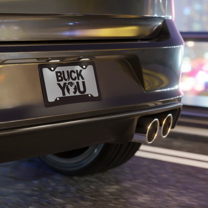 Buck You Grey Vanity Plate