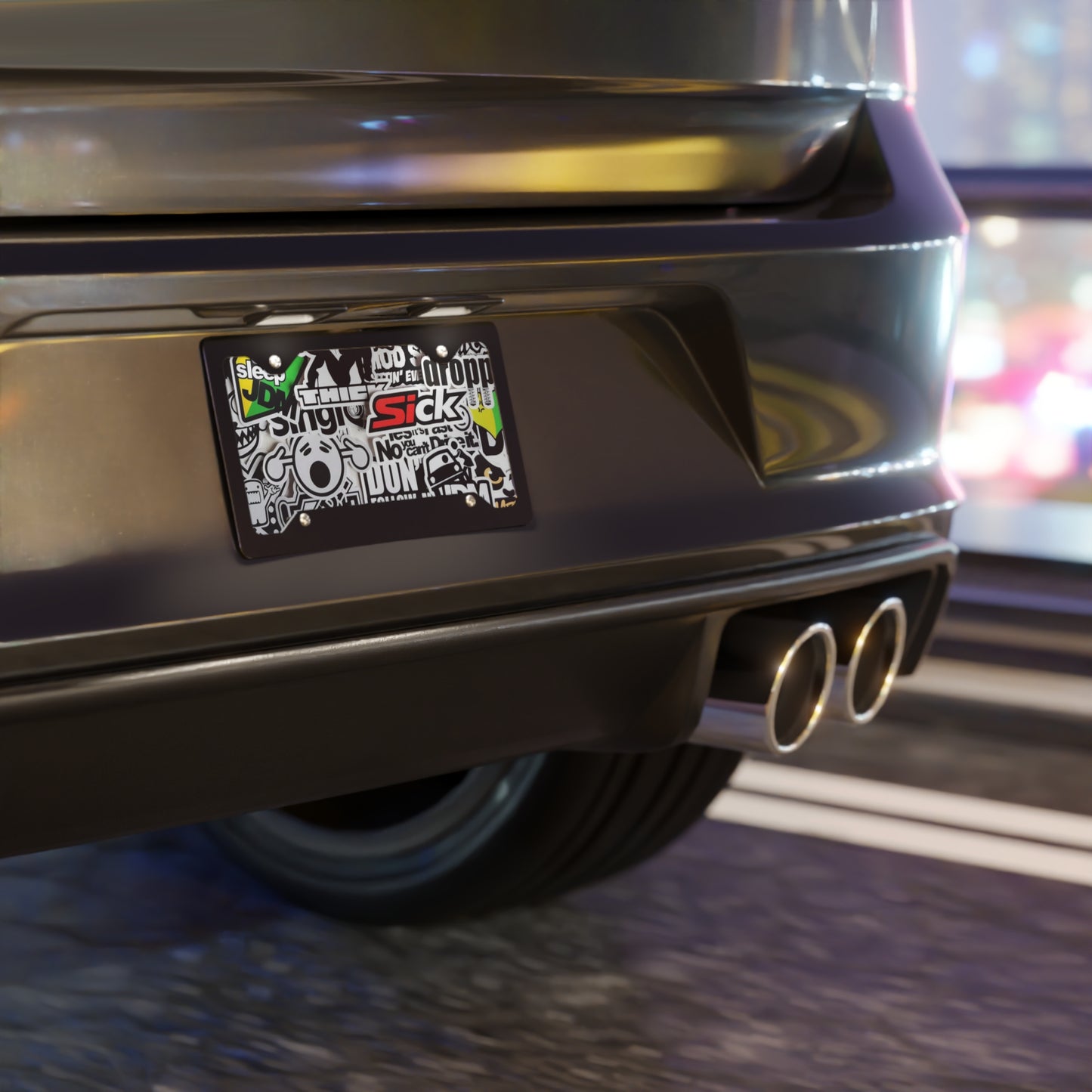 Sticker Bomb 2 Vanity Plate