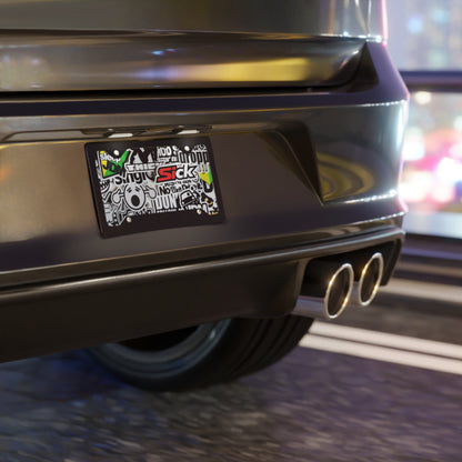 Sticker Bomb 2 Vanity Plate