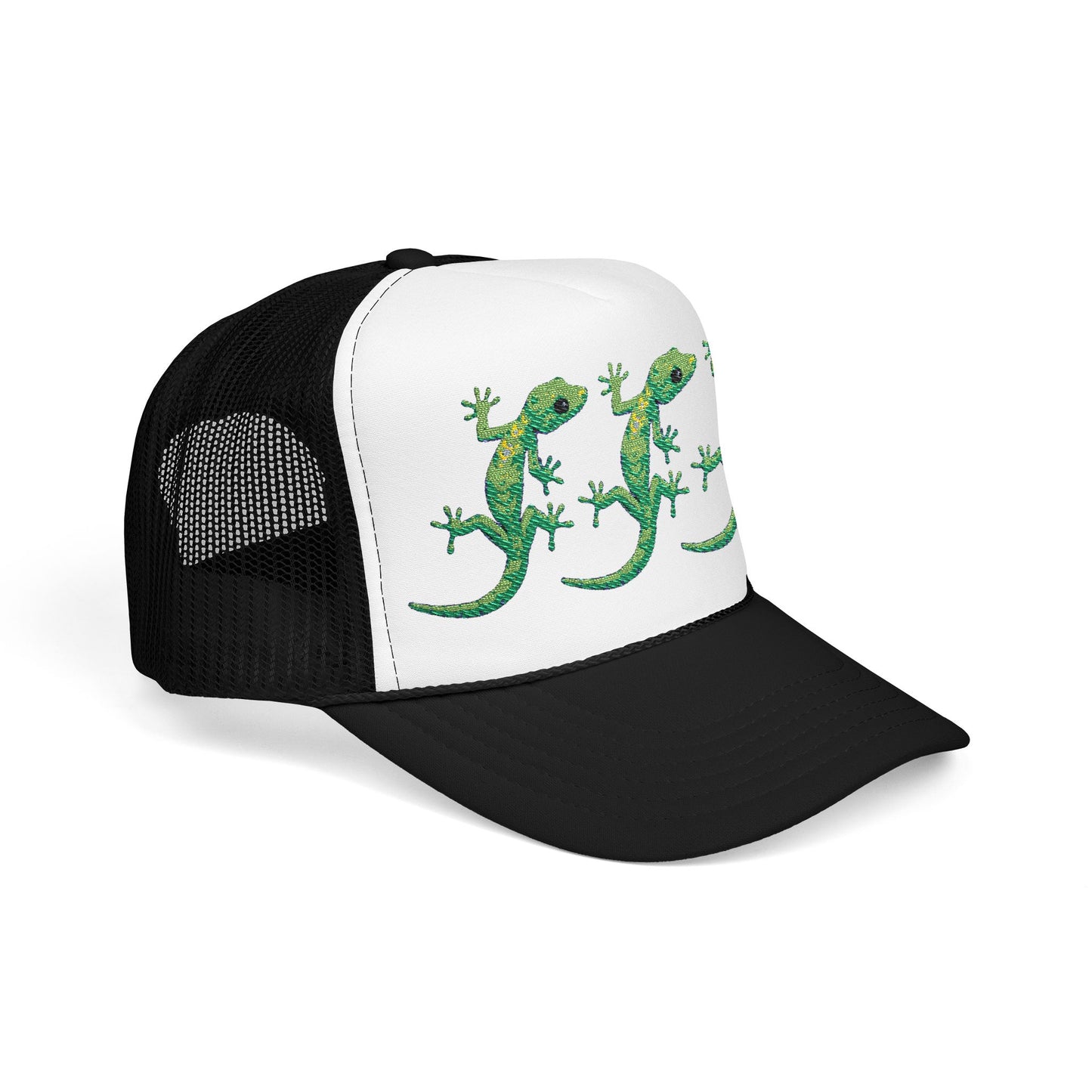 Lizard Lizard Lizard Meme Foam Trucker Hat (Embroidery)
