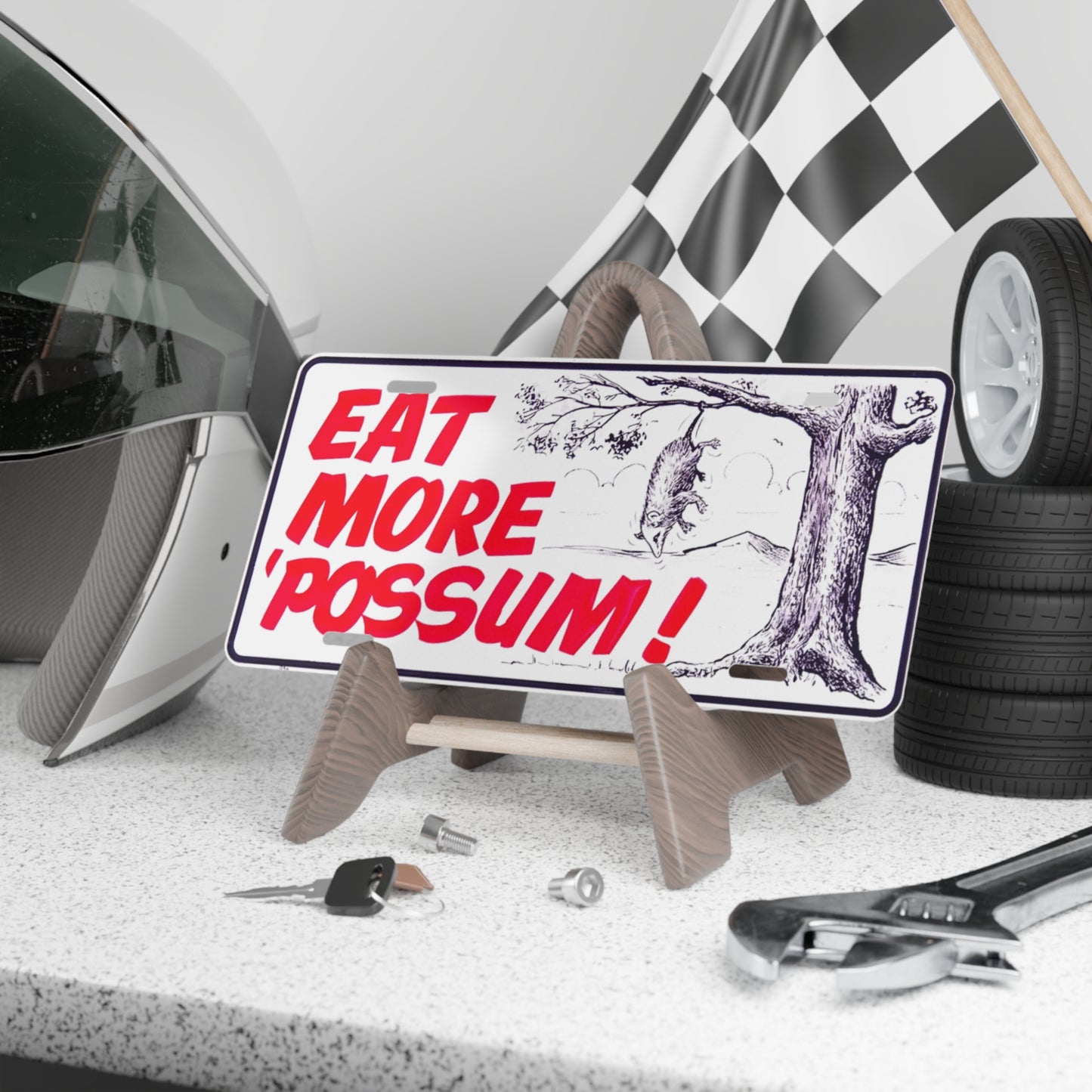 Eat More 'Possum Vanity Plate