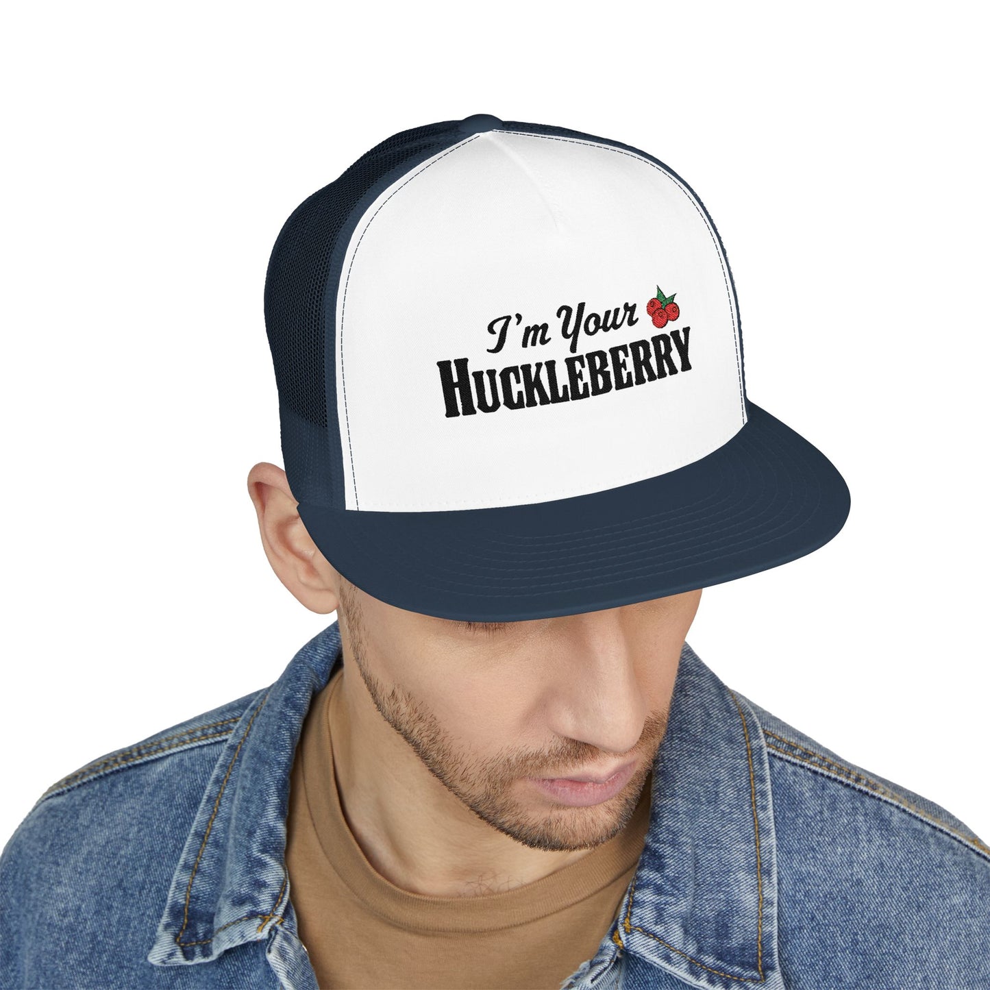 Huckleberry 5 Panel Trucker Cap (Embroidery)