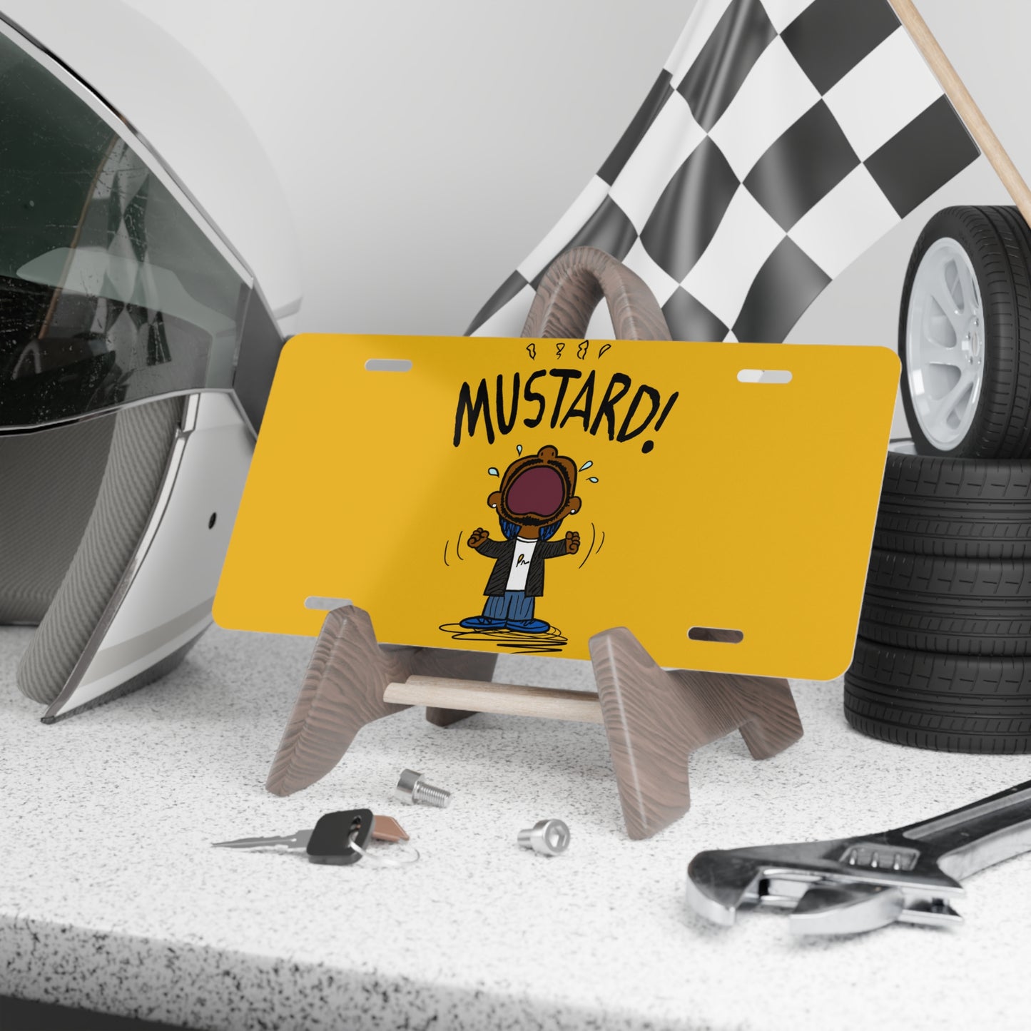Mustard Vanity Plate