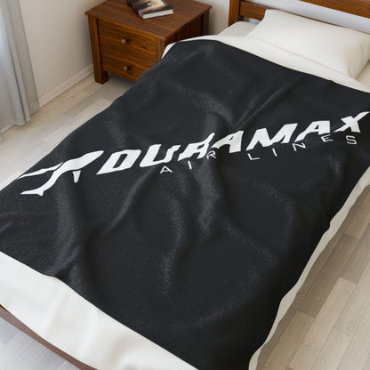 Dmax Airlines Velveteen Plush Truck Blanket