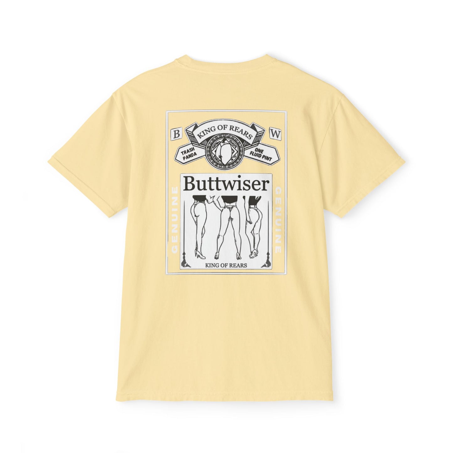 Buttwiser Unisex Garment-Dyed Pocket T-Shirt