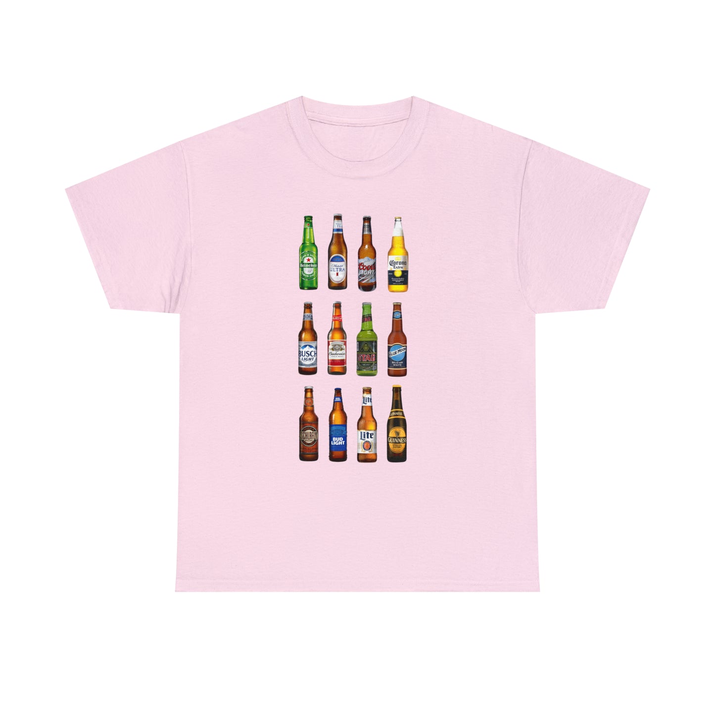 Beer Bottles Unisex Heavy Cotton Tee