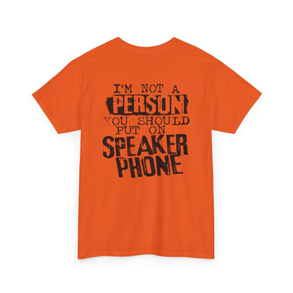 Speaker Phone Unisex Heavy Cotton Tee