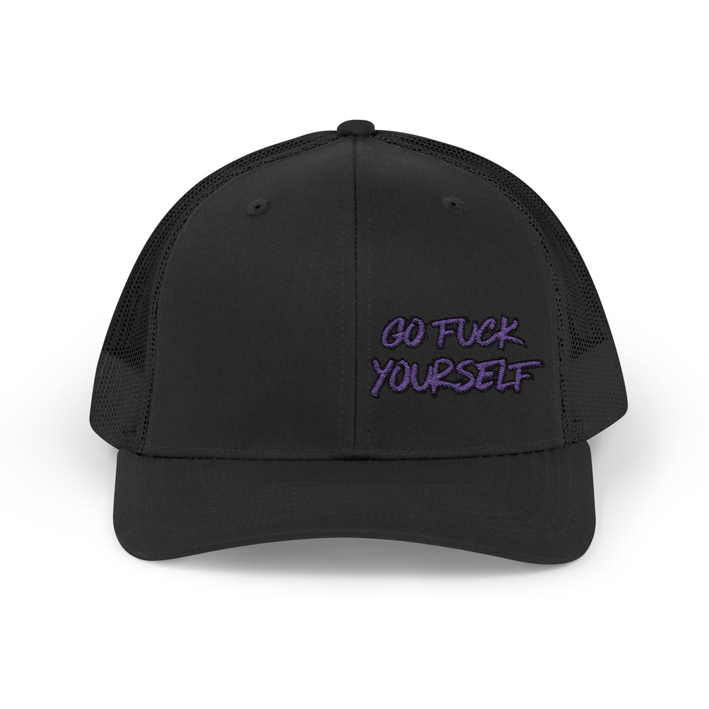 Go F Yourself (PURPLE) Richardson 112 Snapback Trucker Cap