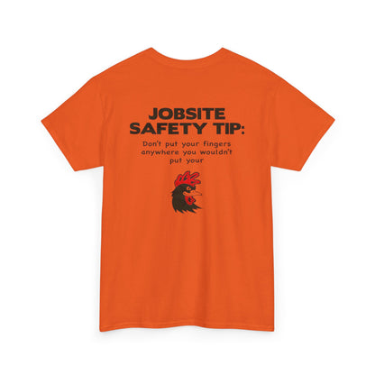 Job Safety Tip Unisex Heavy Cotton Tee