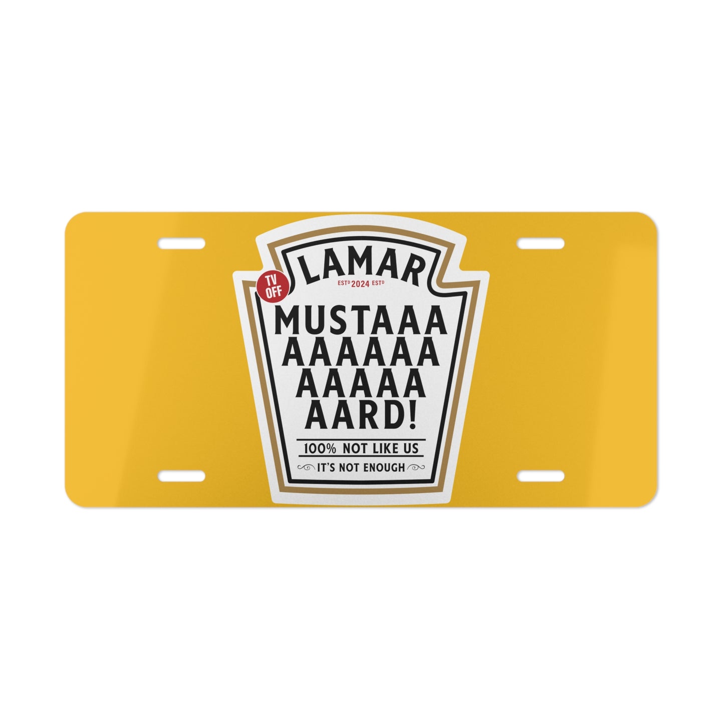 Mustaaard Vanity Plate
