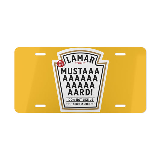 Mustaaard Vanity Plate