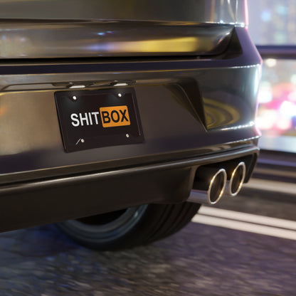 Sh*t Box Vanity Plate