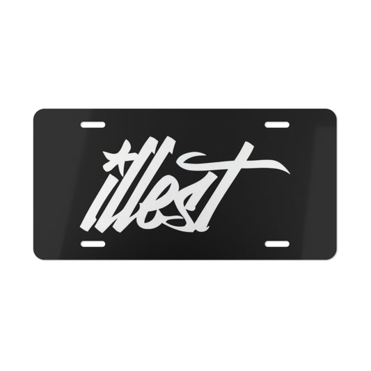 illest Blk Vanity Plate