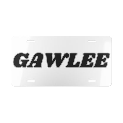 GAWLEE White Vanity Plate