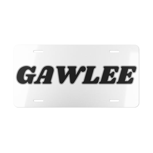 GAWLEE White Vanity Plate