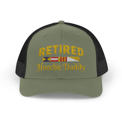 Retired Hoochie Daddy Snapback Trucker Cap