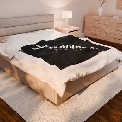 Cummins Airlines Velveteen Plush Truck Blanket