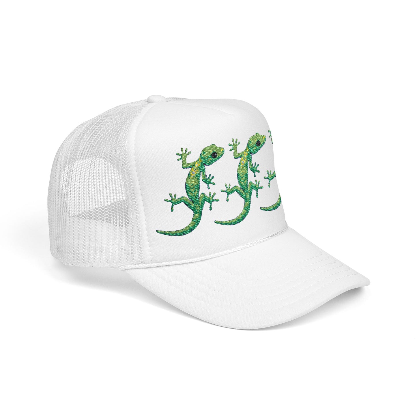 Lizard Lizard Lizard Meme Foam Trucker Hat (Embroidery)