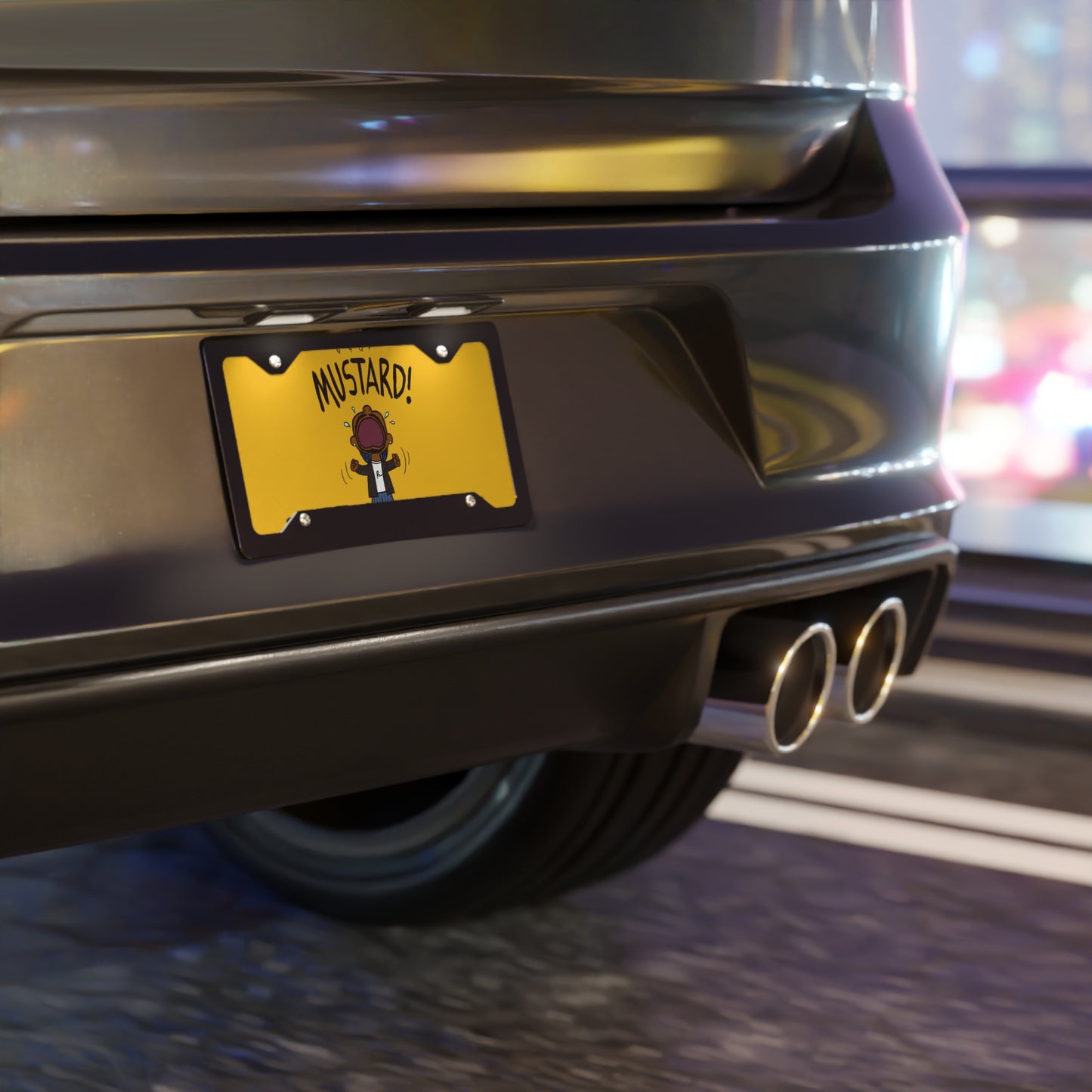 Mustard Vanity Plate