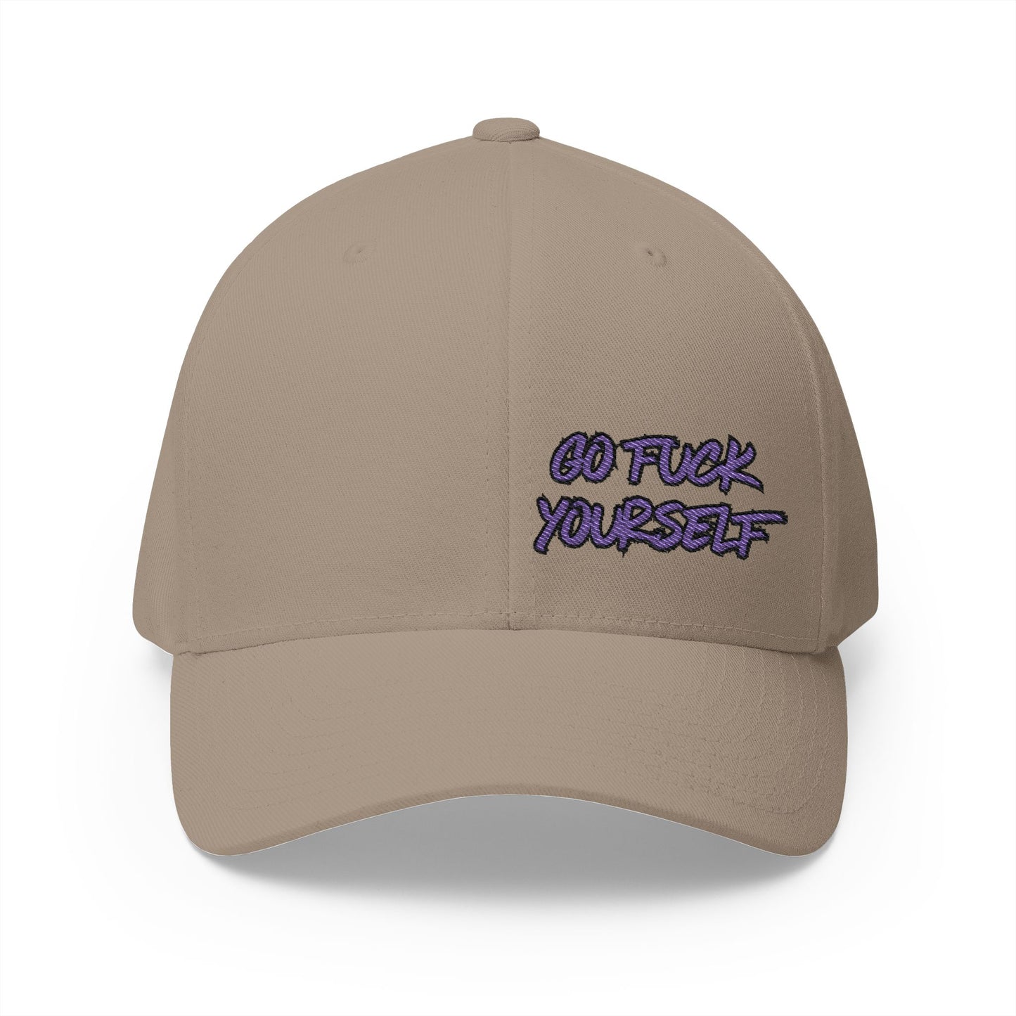 Go F Yourself (PURPLE) Embroidered FlexFit Hat